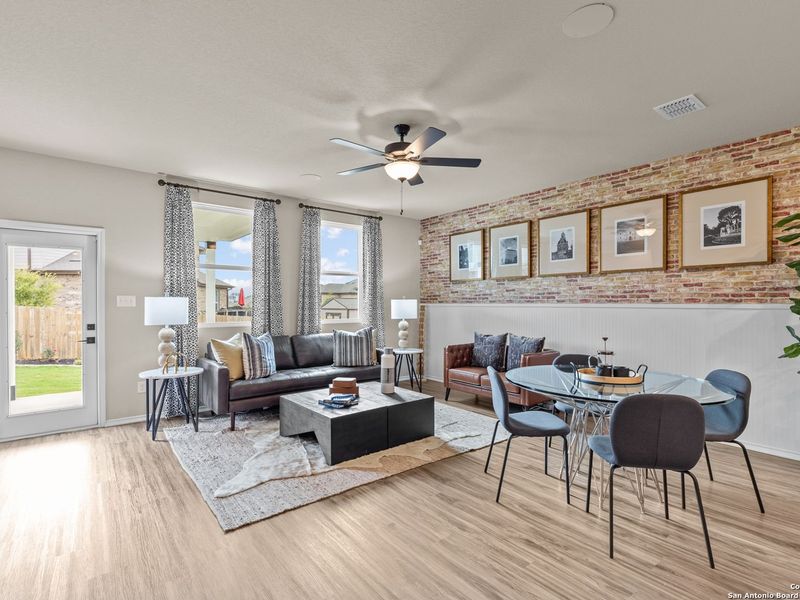 Furnished interior view inside a new home in Bricewood, San Antonio (Image 16).