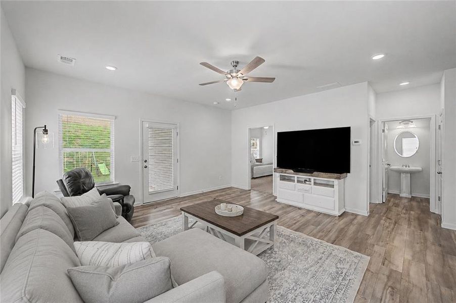Furnished interior view inside a new home in , Calhoun (Image 17). Furnished interior view inside a new home in , Calhoun (Image 17).
