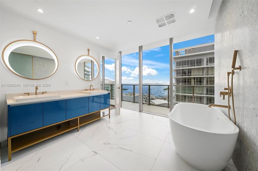 Furnished interior view inside a new home in Mr. C Residences, Miami (Image 44).