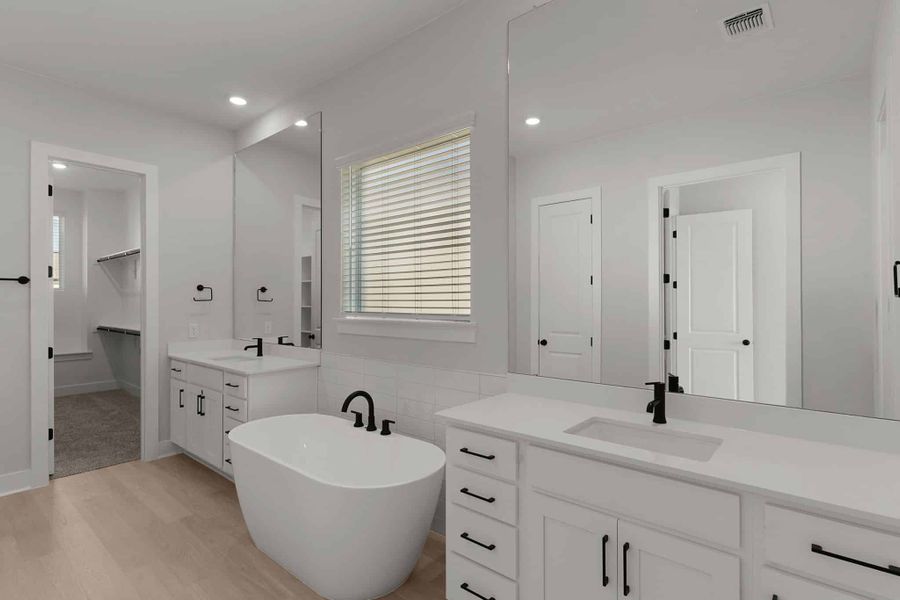 Furnished interior view inside a new home in Lariat, Liberty Hill (Image 6).