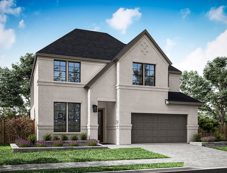 Representative exterior photo of a completed home built from the Martin by Tri Pointe Homes in Oakhill Reserve, Tomball, TX (Image 21).
