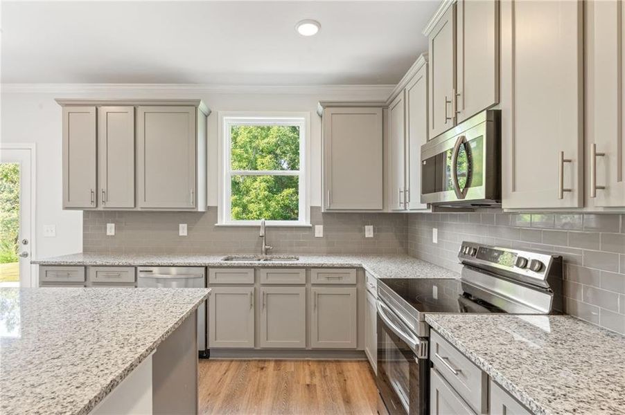 Furnished interior view inside a new home in Clark Farms, Flowery Branch (Image 12).