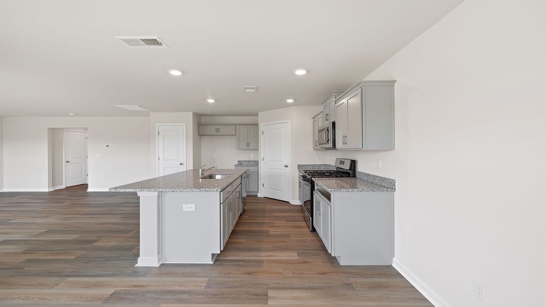 Furnished interior view inside a new home in Cloverdale Hills, Piedmont (Image 7). Furnished interior view inside a new home in Cloverdale Hills, Piedmont (Image 7).