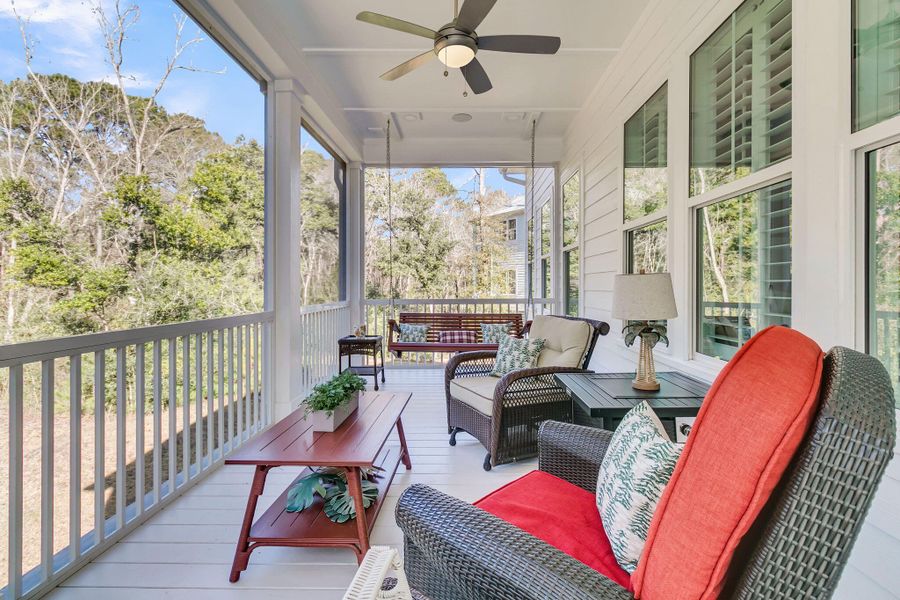Exterior details and patio area of a home in Overlook at Copahee Sound, Awendaw (Image 20). Exterior details and patio area of a home in Overlook at Copahee Sound, Awendaw (Image 20).