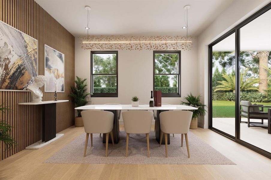 Furnished interior view inside a new home in , West Palm Beach (Image 13).