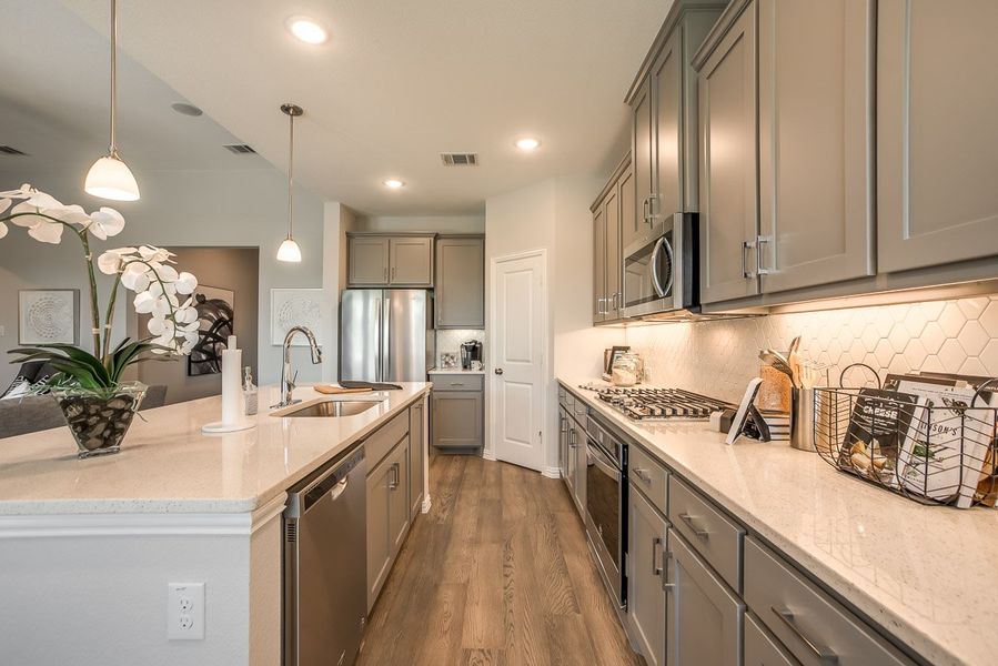 Furnished interior view inside a new home in Wildridge, Oak Point (Image 15).