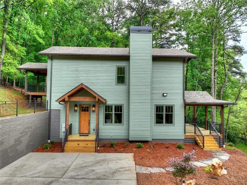Exterior details and patio area of a home in , Ellijay (Image 22). Exterior details and patio area of a home in , Ellijay (Image 22).