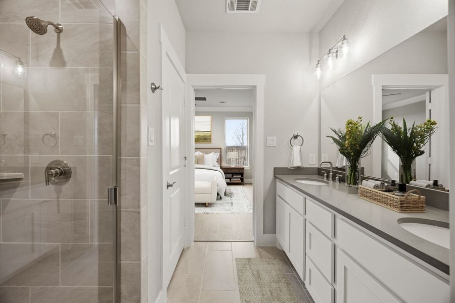 Representative furnished interior of a home built from the Milan by Ladera Texas in Ladera Wylie, St. Paul (Image 8).