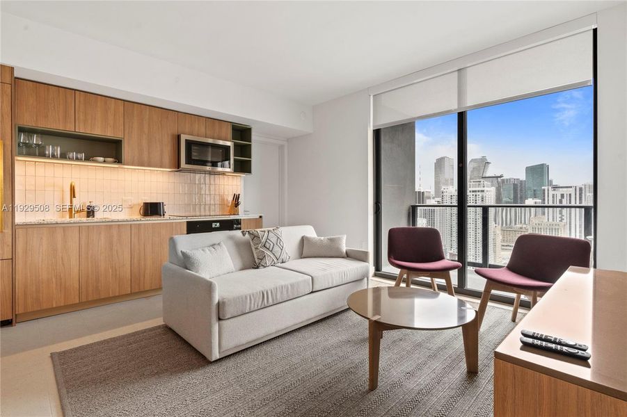 Furnished interior view inside a new home in , Miami (Image 10). Furnished interior view inside a new home in , Miami (Image 10).