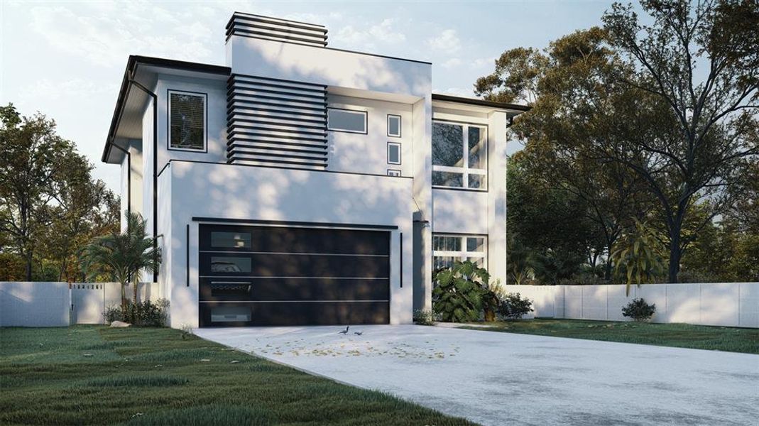 Front exterior of a new home in , Tampa, FL, highlighting curb appeal (Image 17).