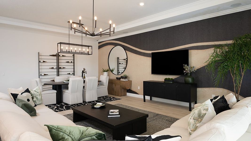 Representative furnished interior of a home built from the Pallazio II by Taylor Morrison in Westview Community Group Page, Kissimmee (Image 8).