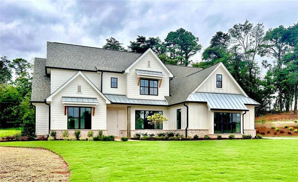 Front exterior of a new home in , Rydal, GA, highlighting curb appeal (Image 9).