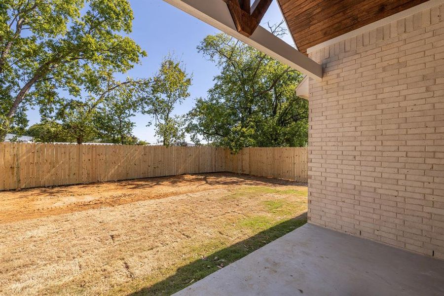 View of yard featuring a patio