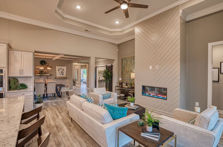 Furnished interior view inside a new home in Bridgewater - Waterside Village, Little River (Image 11). Furnished interior view inside a new home in Bridgewater - Waterside Village, Little River (Image 11).