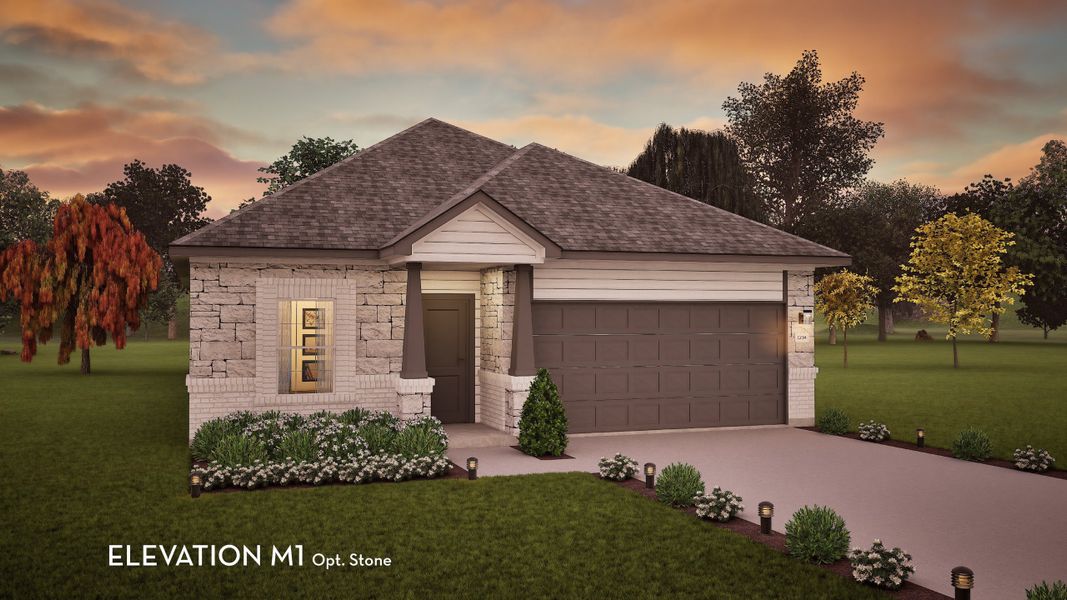 Representative exterior photo of a completed home built from the Pedernales by CastleRock Communities in Saddlebrook Estates, Waxahachie, TX (Image 2). Representative exterior photo of a completed home built from the Pedernales by CastleRock Communities in Saddlebrook Estates, Waxahachie, TX (Image 2).