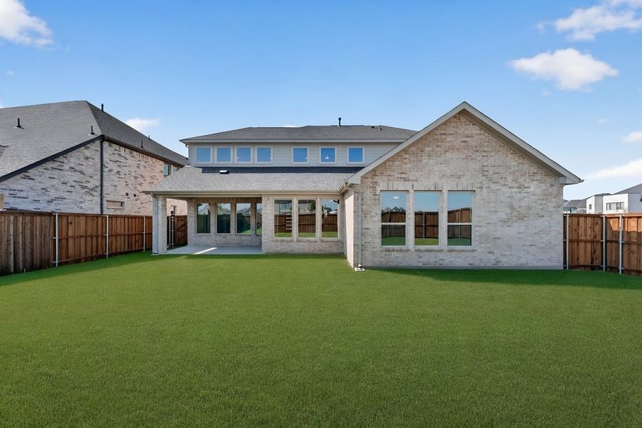 Exterior details and patio area of a home in Cross Creek Meadows, Celina (Image 23).