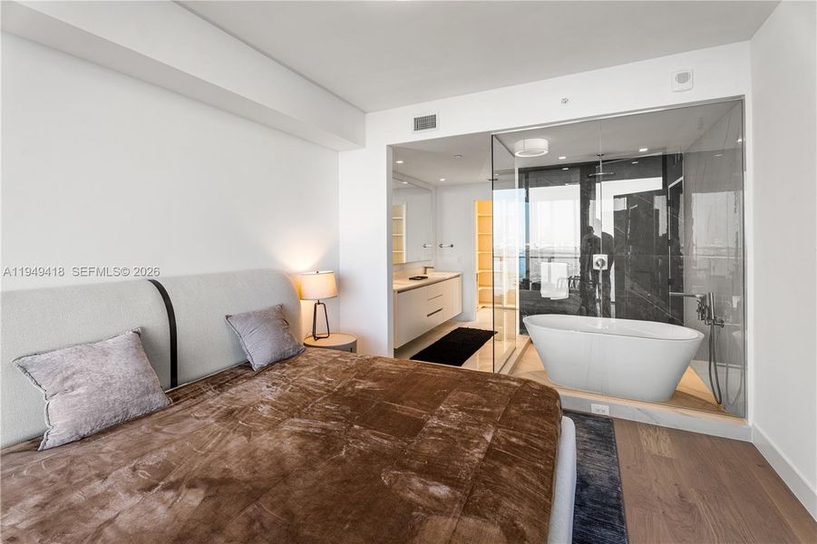 Furnished interior view inside a new home in , Miami (Image 6).