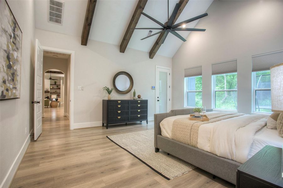 Furnished interior view inside a new home in , Willis (Image 39).