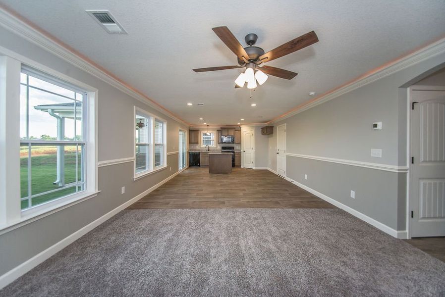 Representative unfurnished interior of a home built from the Heatherwood by Enchanted Homes in Arcadia Village, Spartanburg (Image 40).