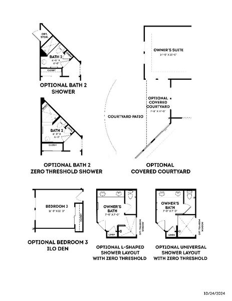 2D floor plan layout for the Promenade by Epcon Communities in The Courtyards at Quail Park, Mint Hill, NC (Image 43).