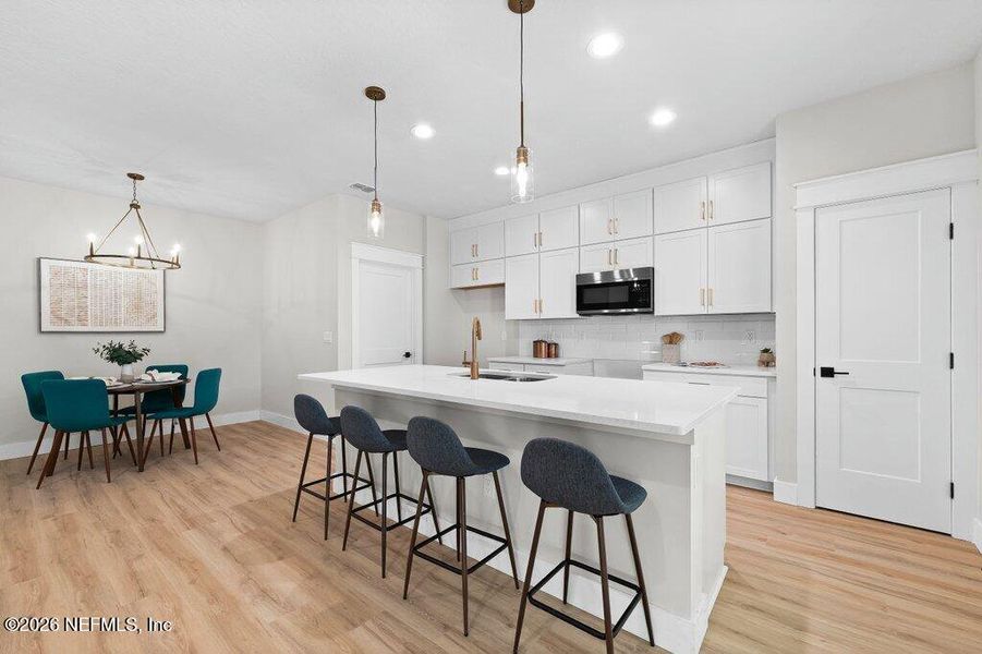 Furnished interior view inside a new home in , Jacksonville (Image 10).