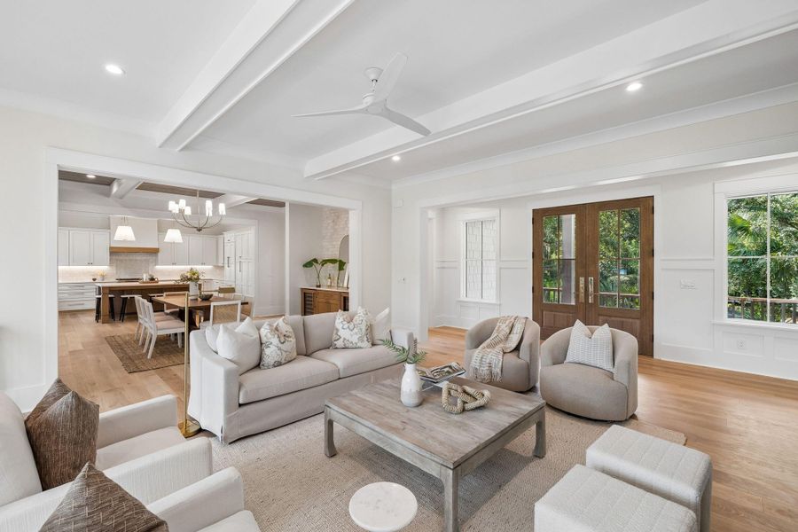 Furnished interior view inside a new home in , Kiawah Island (Image 51).
