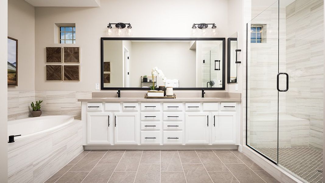 Furnished interior view inside a new home in Ellsworth Ranch, Queen Creek (Image 5).