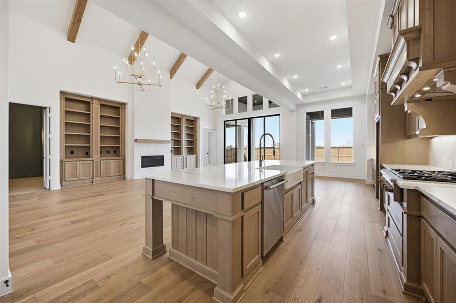 Furnished interior view inside a new home in Mustang Lakes, Celina (Image 14). Furnished interior view inside a new home in Mustang Lakes, Celina (Image 14).