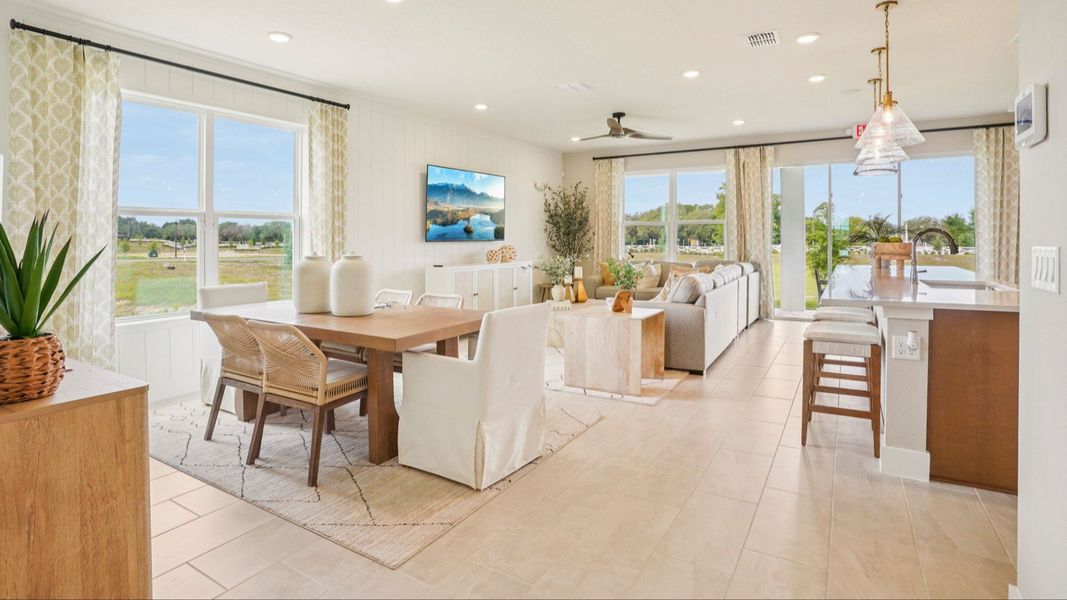 Representative furnished interior of a home built from the Sweetgum by DRB Homes in Ardisia Park, New Smyrna Beach (Image 11).