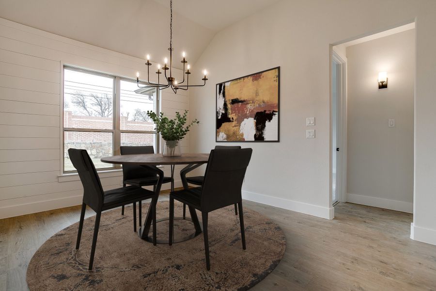 Representative furnished interior of a home built from the The Edinburg by Kenmark Homes in Paloma Ranches, Justin (Image 9). Representative furnished interior of a home built from the The Edinburg by Kenmark Homes in Paloma Ranches, Justin (Image 9).
