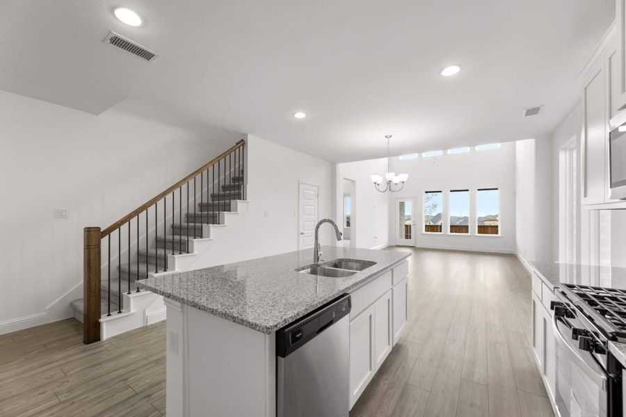 Representative furnished interior of a home built from the The Tucker by UnionMain Homes in Reunion, Rhome (Image 8).