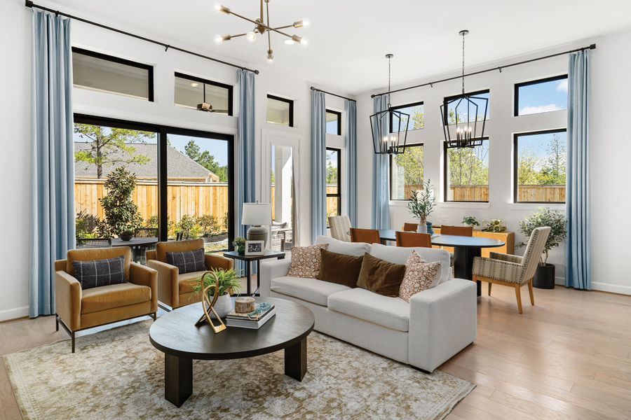 Representative furnished interior of a home built from the The Azalea by David Weekley Homes in Kresston, Montgomery (Image 3).