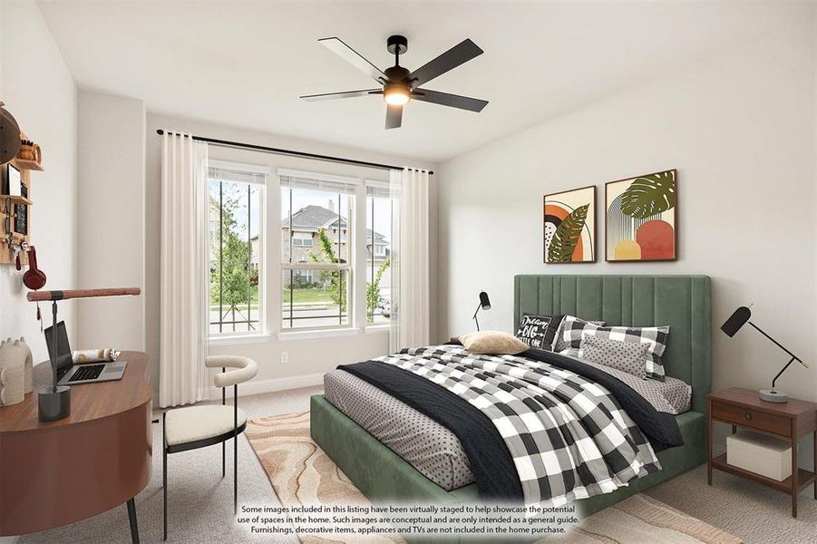 Furnished interior view inside a new home in Woodstone, Providence Village (Image 15).
