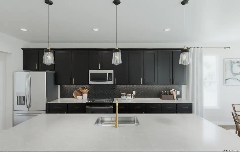 Furnished interior view inside a new home in Cordova Trails, Seguin (Image 5).