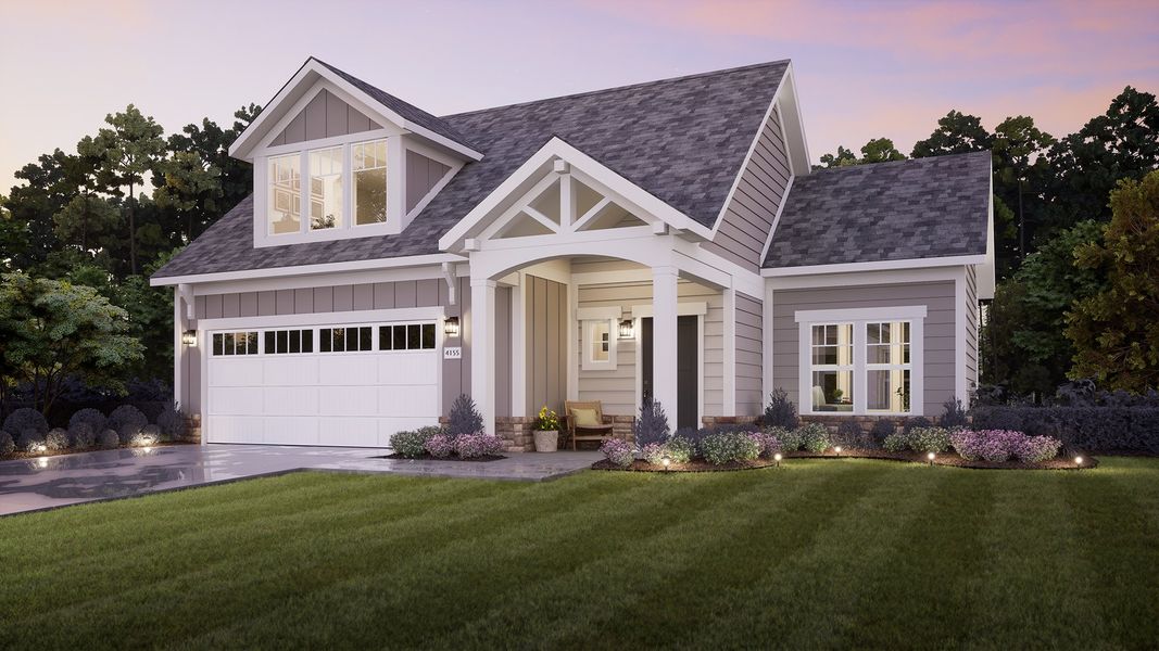 Representative exterior photo of a completed home built from the Palazzo by Epcon Communities in The Courtyards at Stewarts Creek, Smyrna, TN (Image 23).