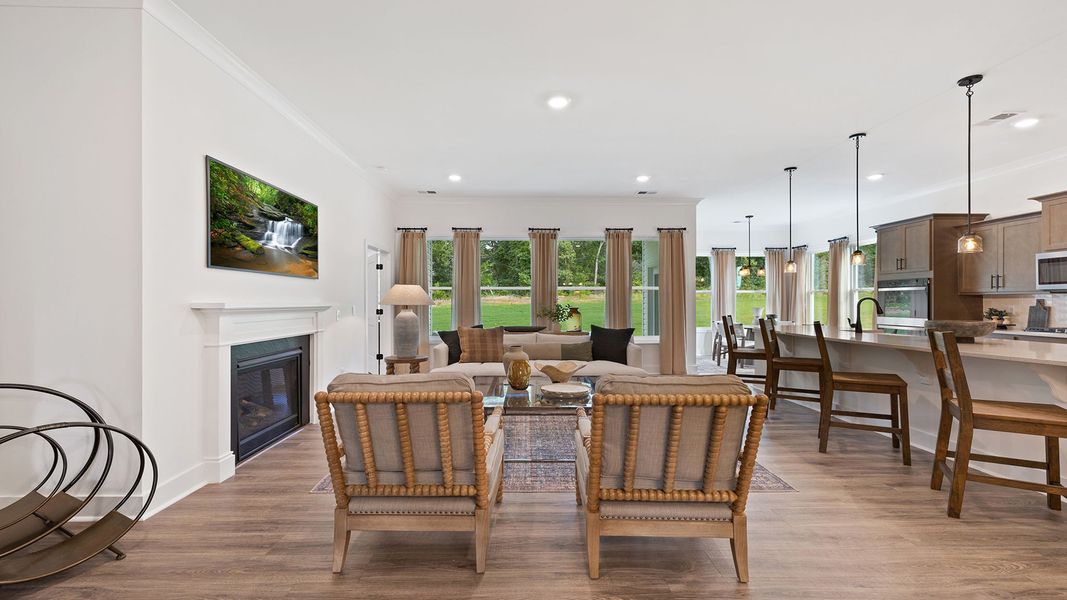 Representative furnished interior of a home built from the Azalea by D.R. Horton in Harrison Valley, Simpsonville (Image 13).