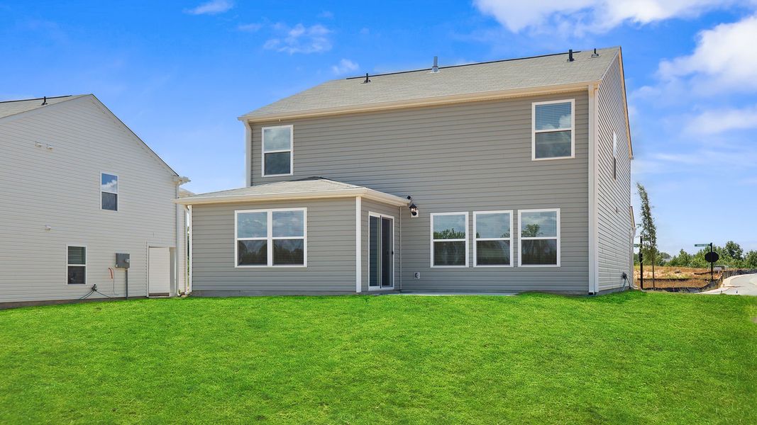 Exterior details and patio area of a home in Harrier Point, Woodruff (Image 22).