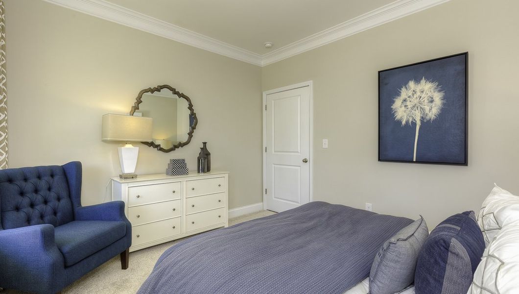 Furnished interior view inside a new home in Reserve at Tap Root Farms, Fletcher (Image 23). Furnished interior view inside a new home in Reserve at Tap Root Farms, Fletcher (Image 23).