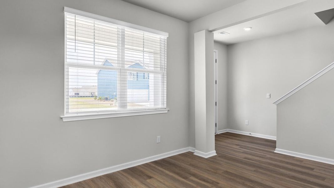 Spacious, unfurnished interior of a new home in Surfside Landing, Hubert (Image 17).