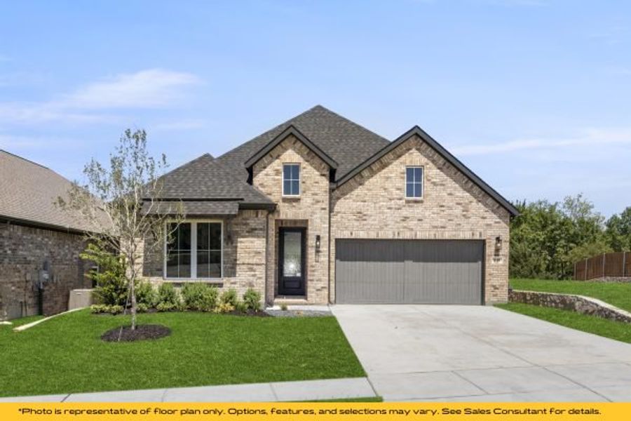 Representative exterior photo of a completed home built from the The Cayman by Stonefield Homes in The Highlands, Rockwall, TX (Image 34).
