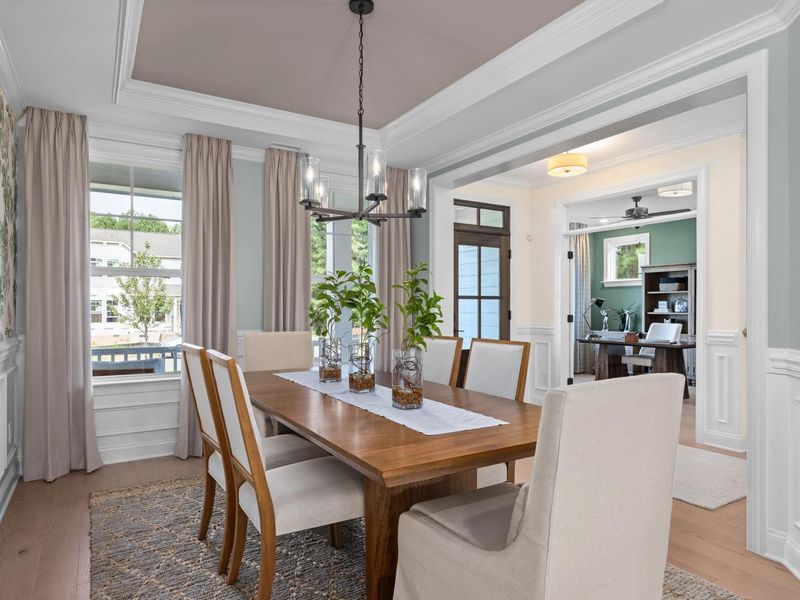 Representative furnished interior of a home built from the The Crawford by Davidson Homes LLC in Wendell Ridge, Wendell (Image 10).