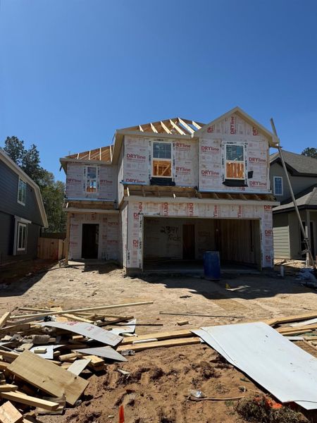 In-progress construction of a new home in River's Edge, Conroe, TX (Image 25). In-progress construction of a new home in River's Edge, Conroe, TX (Image 25).