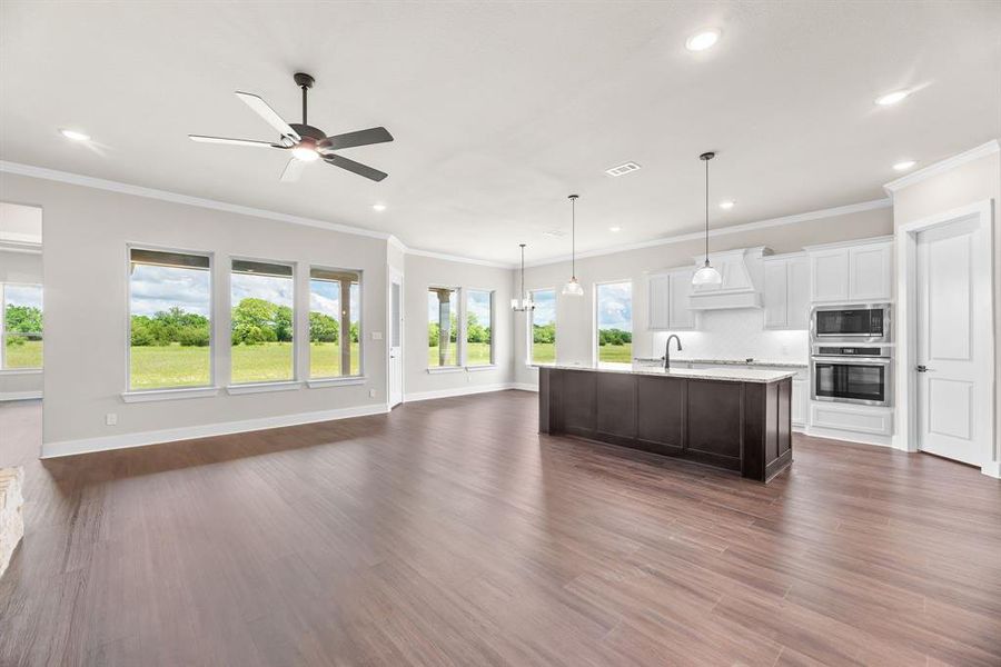 Furnished interior view inside a new home in Fannin Ranch, Leonard (Image 8). Furnished interior view inside a new home in Fannin Ranch, Leonard (Image 8).