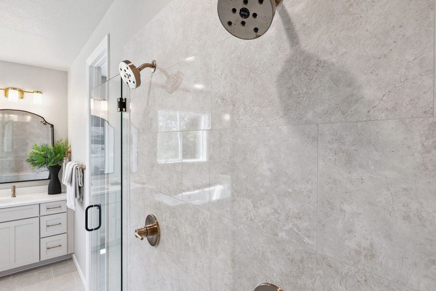 Representative furnished interior of a home built from the Silverton by Landsea Homes in Highlands Preserve, Mead (Image 59).