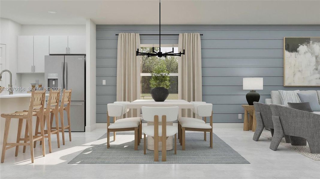 Furnished interior view inside a new home in Verdana Grove, Miami (Image 15).