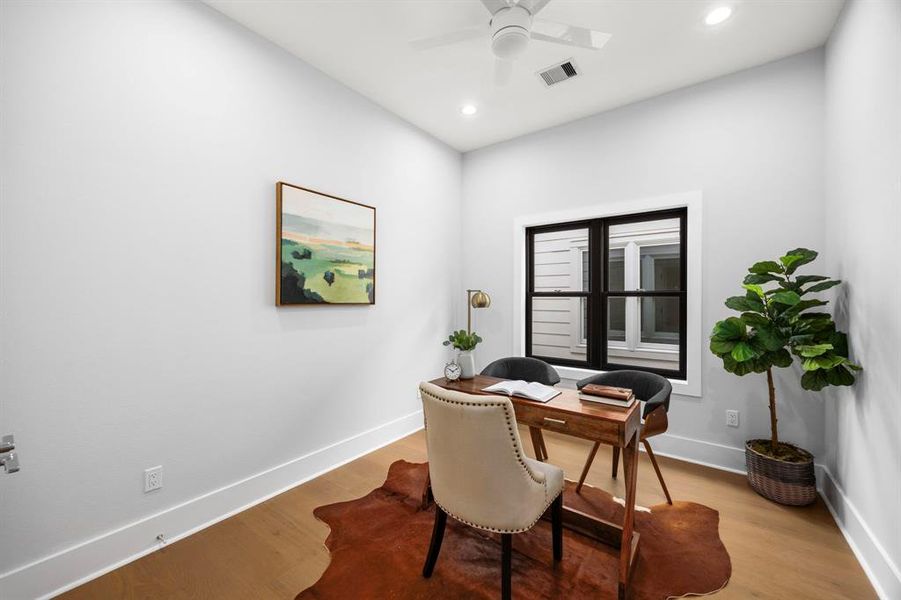 Third bedroom with lots of natural lighting.