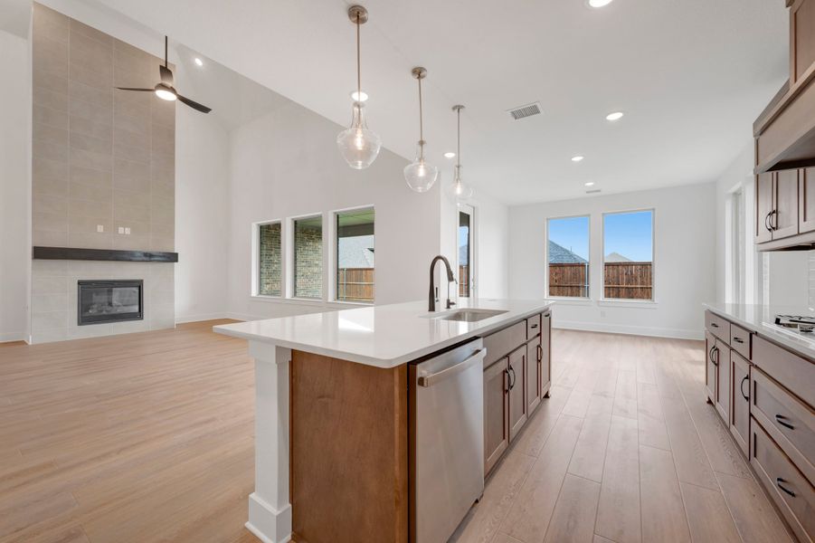 Furnished interior view inside a new home in Bridgewater, Midlothian (Image 7).