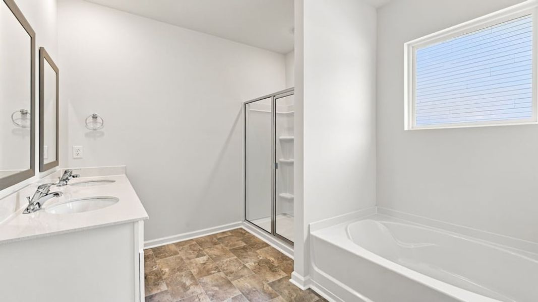 Furnished interior view inside a new home in Durbin Meadows Traditions, Fountain Inn (Image 9).