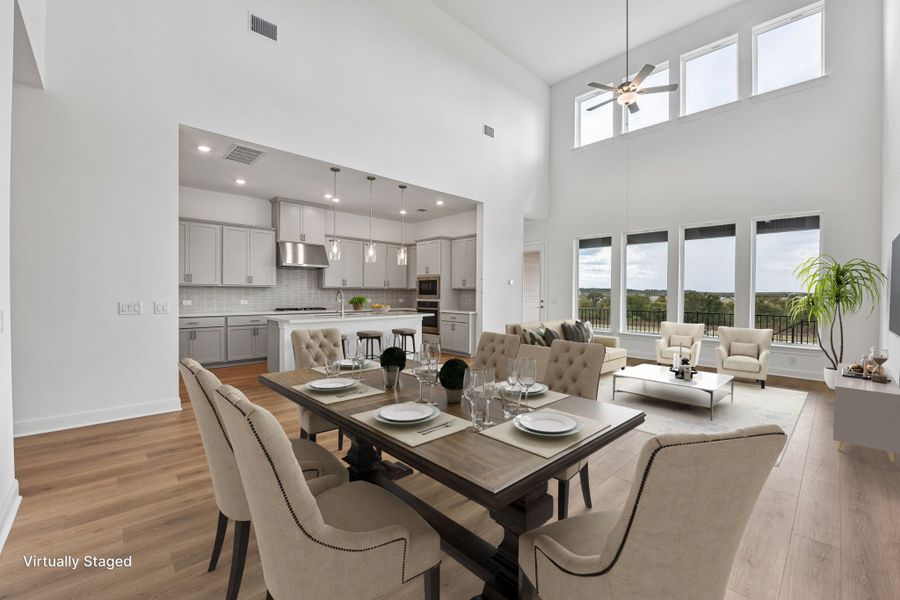 Representative furnished interior of a home built from the Piedmont by Taylor Morrison in Santa Rita Ranch, Liberty Hill (Image 9). Representative furnished interior of a home built from the Piedmont by Taylor Morrison in Santa Rita Ranch, Liberty Hill (Image 9).