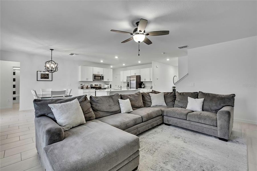Furnished interior view inside a new home in Angeline: The Estates, Land O' Lakes (Image 9).